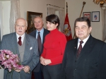 Od lewej: redaktor Tadeusz Przyłuski, Dyrektor Jerzy Gagucki, p.o. DYrektora Generalnego Mariola Roguska - Kopańczyk oraz Prezes Zarządu Zbigniew Jarzyna fot. D. Rogala-Stachura